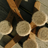NATURAL BRISTLE FACE BRUSH · Goat Hair (Dry Use) & Horse Hair (Wet Use) | Skin Exfoliation & Cleansing Tool
